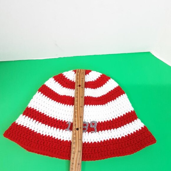Handmade Retro 1989 Crocheted Bucket Hat New main image 4